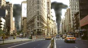 Disaster Zone Volcano in New York - scene