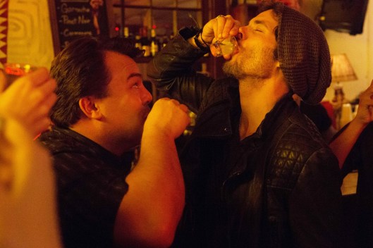 THE D TRAIN - 2015 FILM STILL - Jack Black (Dan Landsman) and James Marsden (Oliver Lawless) - Photo Credit: Hilary Bronwyn Gayle. An IFC Films release.